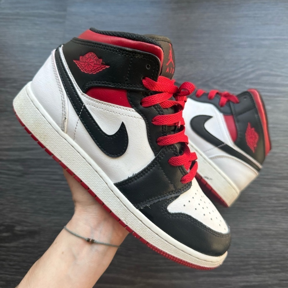 Jordan Red and Black Sneakers Iconic Design